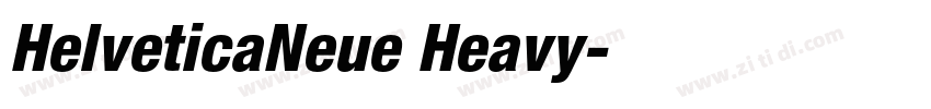 HelveticaNeue Heavy字体转换